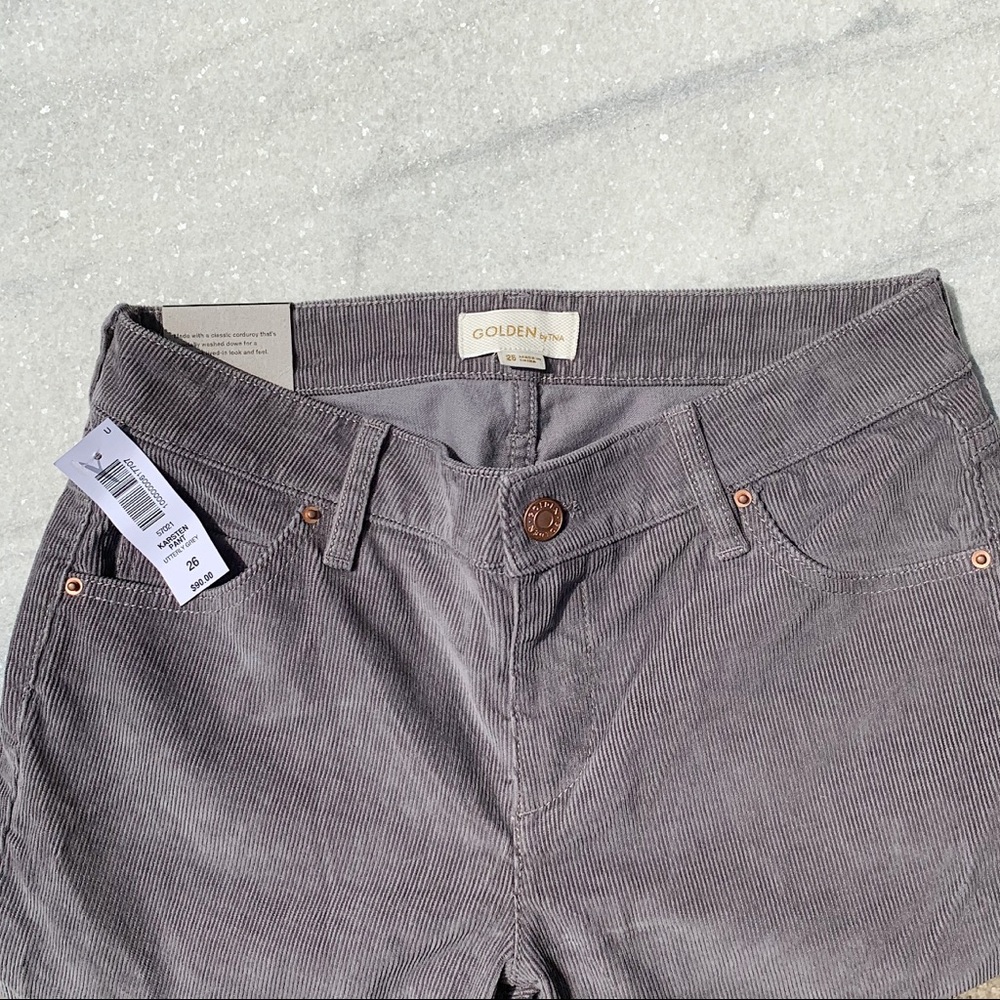 Aritzia NWT Gray Cords - Picture 2 of 6